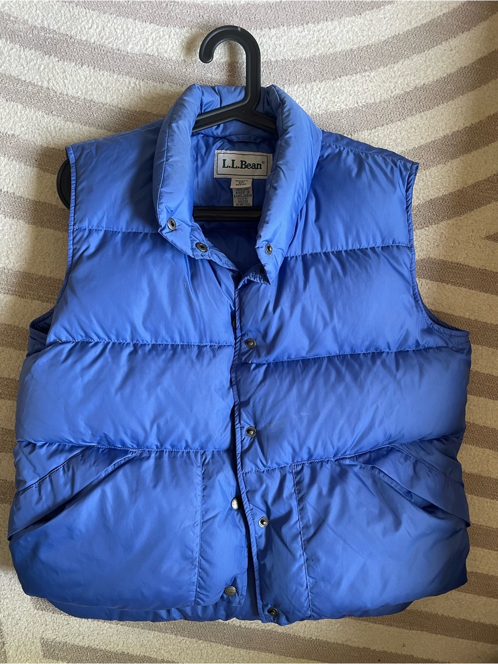 L.L. Bean Royal Blue Quilted Down Vest